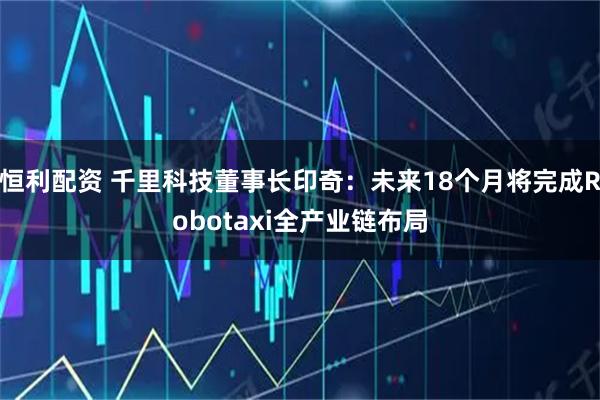 恒利配资 千里科技董事长印奇：未来18个月将完成Robotaxi全产业链布局