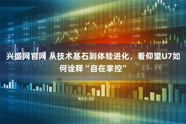 兴盛网官网 从技术基石到体验进化，看仰望U7如何诠释“自在掌控”